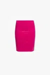 Attico High-waisted Knee-length Pencil Skirt Satin Finish
