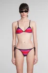 Attico Beachwear In Black Polyester In Black