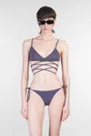 Attico Beachwear In Viola Polyamide