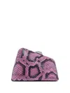 Attico Becky Clutch Bag In Purple