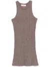 Attico Crystal-embellished Mini Dress
