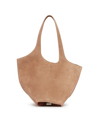 Attico Beige La Scoop Medium Tote Bag In Neutral