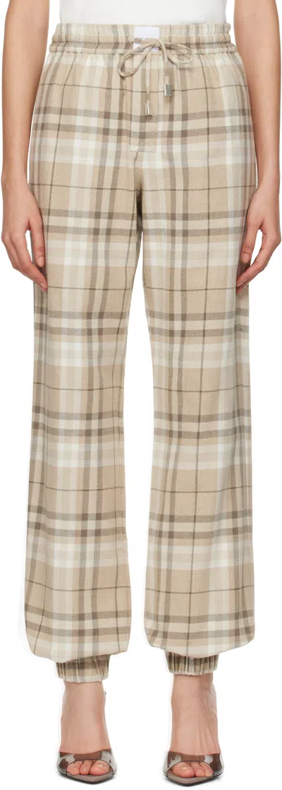 Attico Beige Long Trousers In 198 Beige