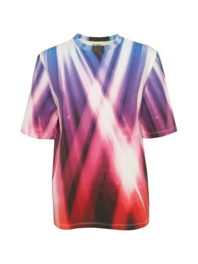 Pre-owned Attico Bella Graphic-print T-shirt In Purple