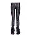 Attico Belt-loop Casual Pants In Black