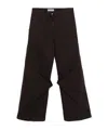 Attico Belt-loop Casual Pants In Black