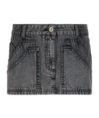 ATTICO THE ATTICO DENIM MINI SKIRT