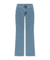 Attico Belt Loop Denim Trousers In Blue