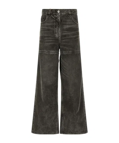 Attico Belt Loop Jeans In Black