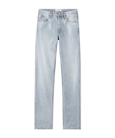 ATTICO THE ATTICO LOGO EMBROIDERED DISTRESSED JEANS
