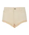 Attico Belt Loop Shorts In Gray