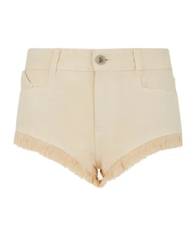 Attico Belt Loop Shorts In Gray