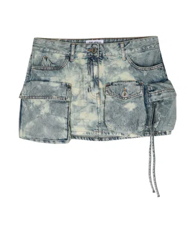 ATTICO BELT-LOOP SKIRT