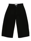 Attico Belt Loops Wide-leg Jeans In Black