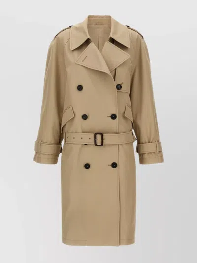 Attico Belted Cotton Trench Coat