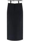 Attico Midi Skirt In Black