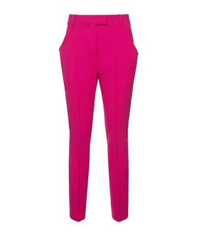 Attico Berry Tailored Straight Pants In Pink