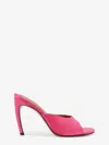 Attico Round-toe High-heeled Sandals In Pink