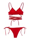 Attico Wonderful Summer Bikini In Red