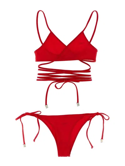 Attico Wonderful Summer Bikini In Red