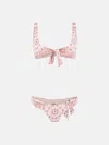 Attico Beige, Pale Pink And Light Coral Bikini