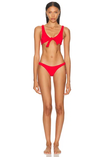 Attico Bikini Set In Red