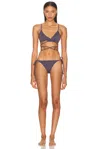 Attico Bikini Set In Purple