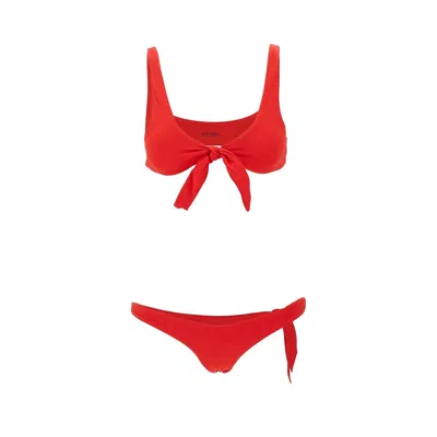 ATTICO BIKINI WITH KNOTTED DETAILS