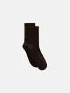 Attico Black And Brown Socks In Black/brown