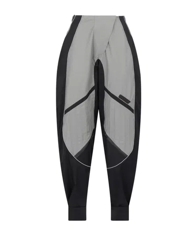 Attico Black And Grey Pants In Multi
