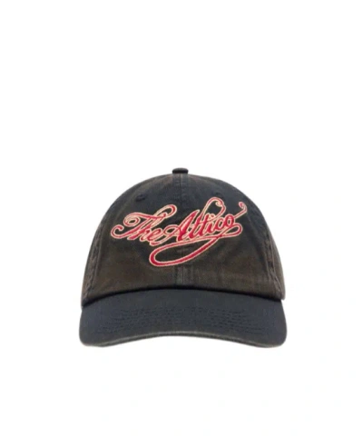 Attico Black And Red Cap In Green