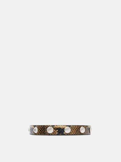 ATTICO BLACK AND SAHARA BELT