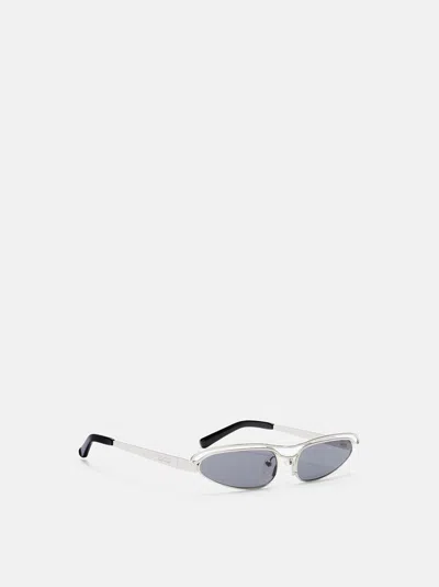 ATTICO BLACK AND SILVER SUNGLASSES