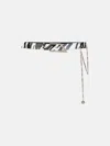 Attico Black And White Belt In White/black