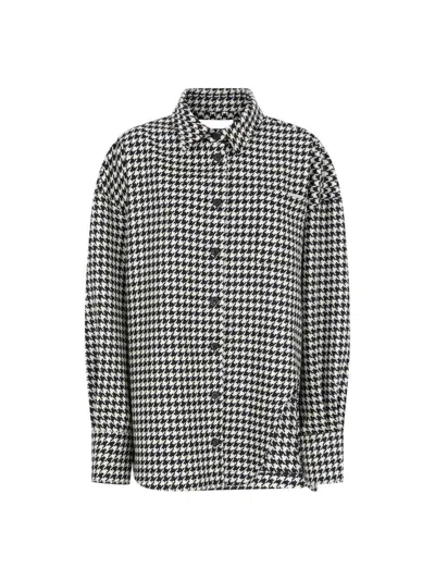 Attico Black And White Shirt In Multi