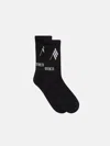 Attico Calze Black And White In Black