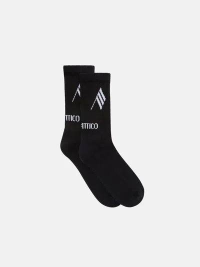 Attico Calze Black And White