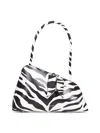 Attico Black And White "sunrise" Shoulder Bag