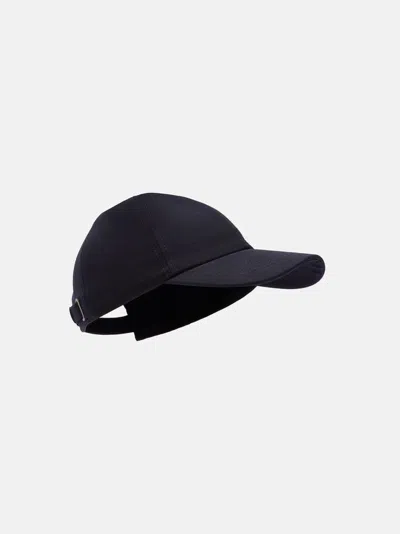 Attico Black Baseball Cap In 100 Black