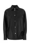 Attico Black Bomber Jacket In Black