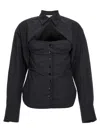 Attico Black Regular Solid Shirt In Black