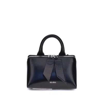 Attico Black Calf Leather Bos Taurus Shoulder Bag