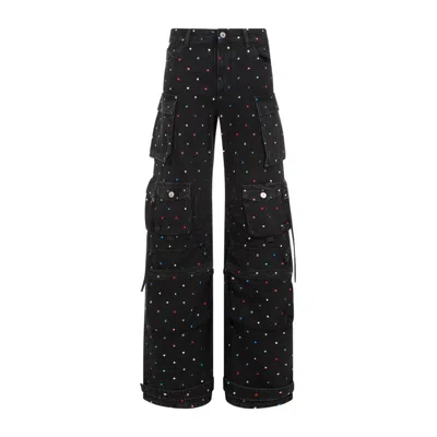 ATTICO THE ATTICO BLACK COTTON FERN JEANS