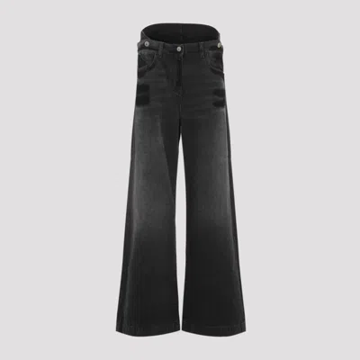 ATTICO BLACK COTTON JEANS