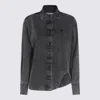 Attico Black Cotton Shirt In Black