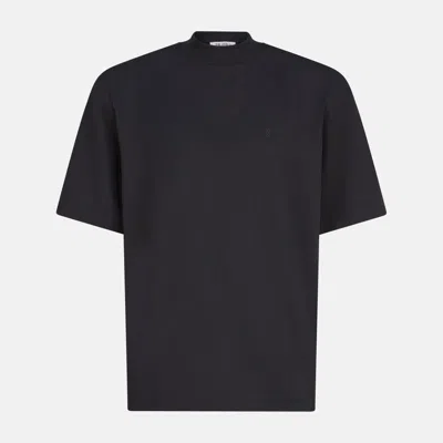Attico Black Cotton T-shirt