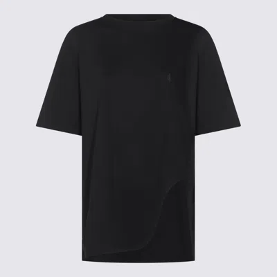 Attico Black Cotton T-shirt