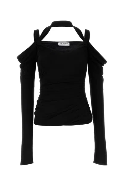ATTICO BLACK CREPE TOP