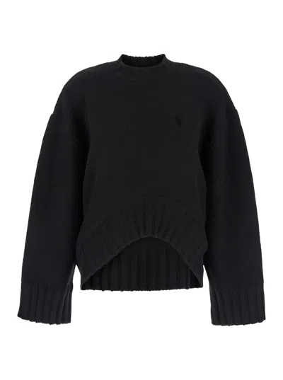 Attico Black Crewneck Sweater