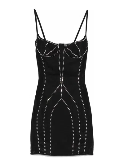 ATTICO VESTIDO MIDI - NEGRO
